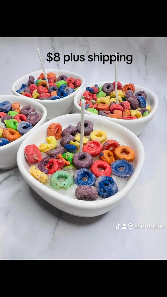 Fruit loops scent candles